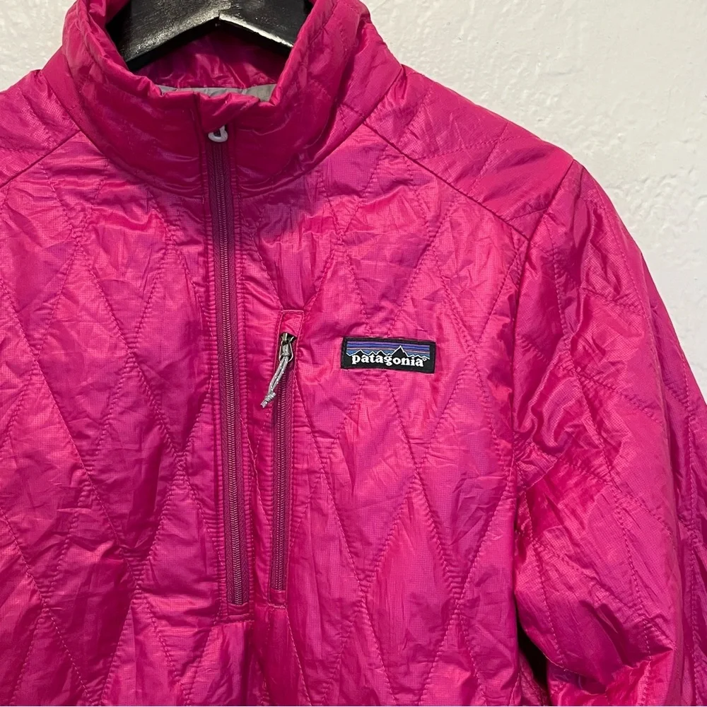 Patagonia Women's Diamond Quilted Pullover Nanopuff Jacket - Pink - Picture 3 of 13